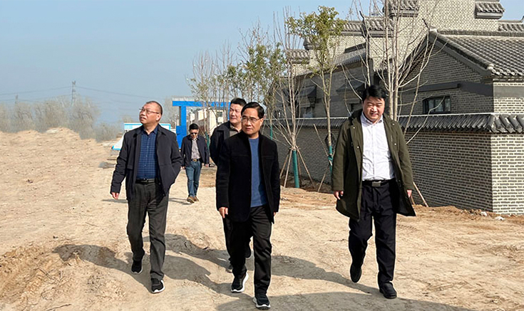 鄧紹宏、王輝、郭淮成一行蒞臨項目基地參觀考察